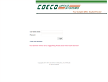 Tablet Screenshot of customers.coeco.com